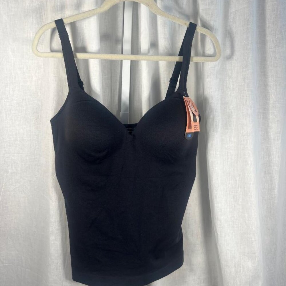 NWT Shapermint Essentials Sweetheart Built-In Bra Shaper Cami in Black - Size XL - Picture 9 of 9